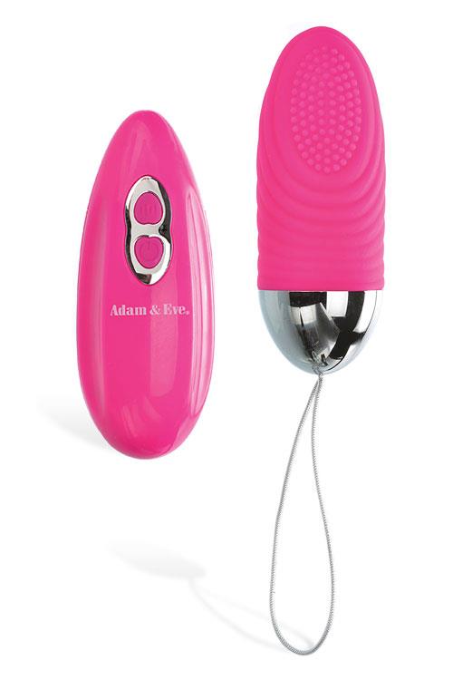 Adam and Eve 3.5" Textured Silicone Bullet Vibrator with Remote