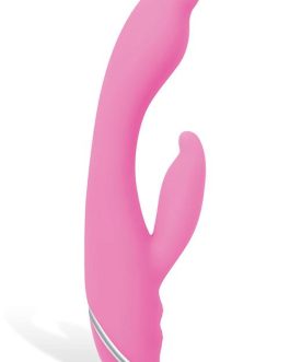 Adam and Eve Silicone 8" Rabbit Vibrator with Angled G-Spot Tip