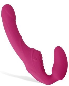 Adam and Eve Vibrating Silicone 8.75" Strapless Strap On