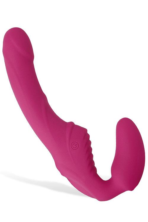 Adam and Eve Vibrating Silicone 8.75" Strapless Strap On