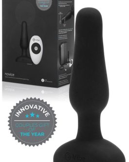 B-Vibe Beginner’s Vibrating 4″ Butt Plug with Remote