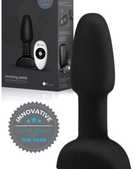 B-Vibe Rimming 4.9″ Petite Butt Plug with Remote