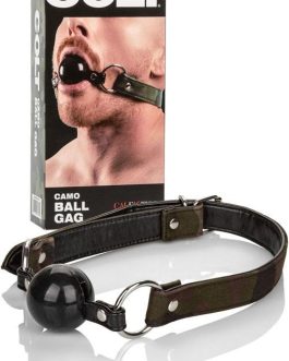 COLT Silicone Ball Gag with Camouflage & Vegan Leather Straps