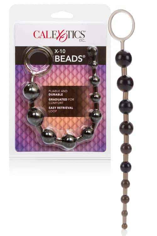 California Exotic 11" Anal Beads with Retrieval Ring (Pliable cord)