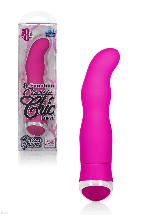 California Exotic 8 Function Classic Curved 5.5" Vibrator