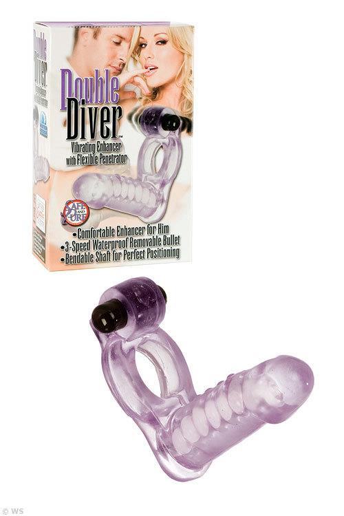California Exotic Double Diver Cock Ring & Stimulator