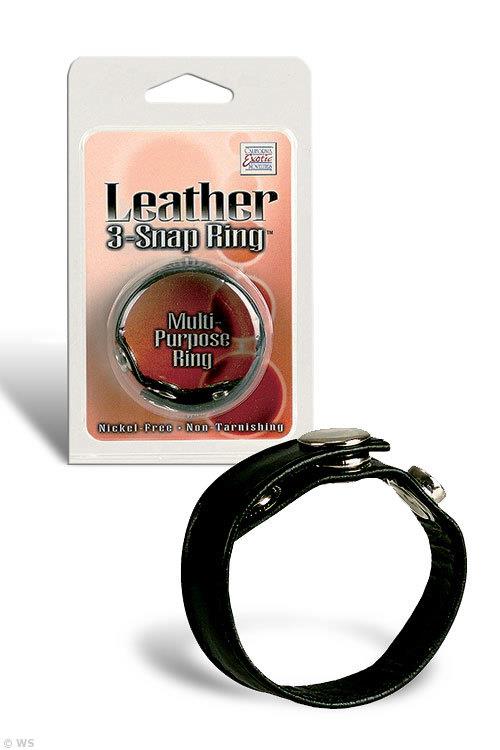 California Exotic Leather 3 Snap Ring