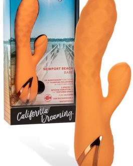 California Exotic Newport Beach Babe 8.5" Rabbit Vibrator With Thumping Teaser