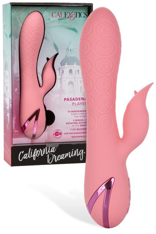 California Exotic Pasadena Player 8.5" Rotating Rabbit Vibrator With Tongue Teaser