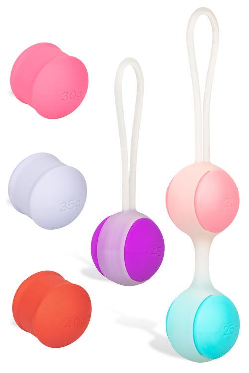 California Exotic She-ology Interchangeable Weighted Kegel Set (8 Pce)