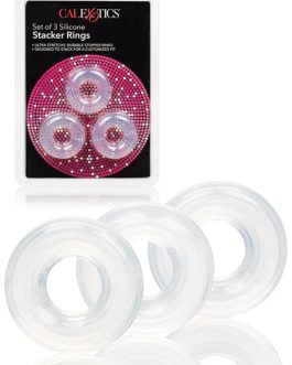 California Exotic Silicone Stacker Cock Rings (3 Pack)