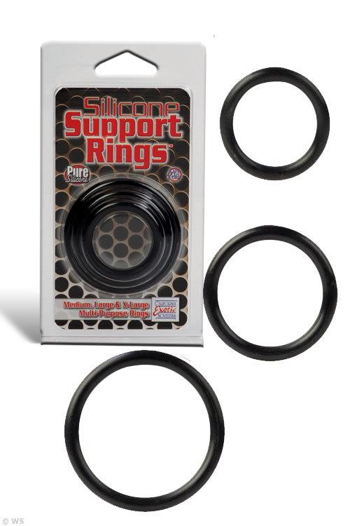 California Exotic Silicone Support Cock Ring Pack