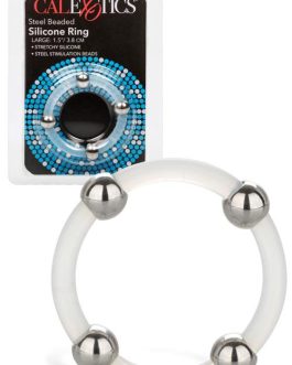 California Exotic Steel Beaded Silicone 1.5″ Cock Ring