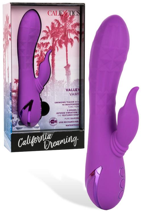 California Exotic Valley Vamp 8.5" Rabbit Vibrator With Swinging Teaser