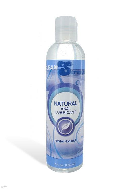 CleanStream Natural Water Based Anal Lubricant (8 oz/236ml)