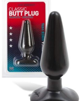 Doc Johnson 5.5″ Smooth Black Butt Plug