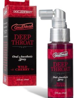 Doc Johnson GoodHead Deep Throat Spray – Cherry (2 oz.)