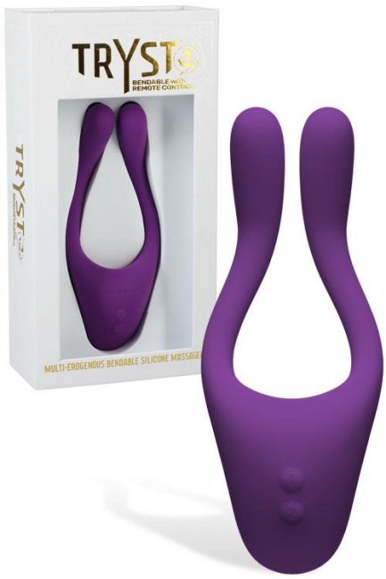 Doc Johnson Tryst 2 Bendable 5.75" Couples Vibrator With Remote