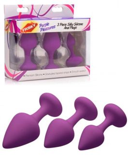 Frisky 3-Piece Beginners’ Silicone Anal Plugs
