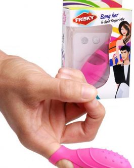 Frisky 3″ Textured Silicone Finger Vibrator