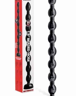 Hosed Flexible Beaded 19″ Anal Snake with Suction Base