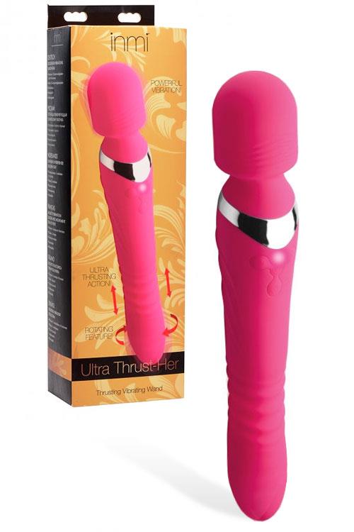 Inmi 10.75" Thrusting Vibrating Double-Ended Silicone Wand