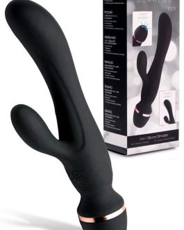 Inmi 8.75" 3-In-1 Rabbit Vibrator with Clitoral Suction