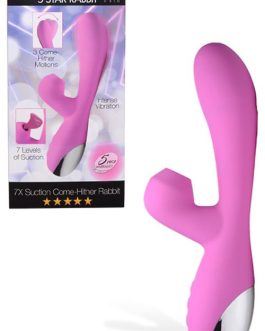 Inmi Shegasm 8.75″ Come-Hither Rabbit Vibrator With Suction