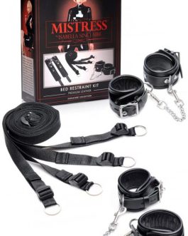 Mistress by Isabella Sinclaire Bed Restraints with Leather Cuffs