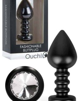 OUCH! 3.9″ Jewelled Metal Butt Plug