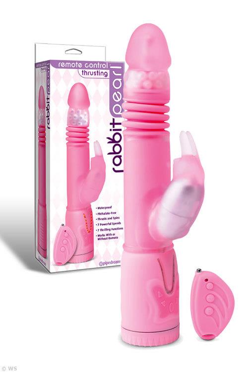 Pipedream 10.25" Thrusting Rabbit Vibrator With Rotating Pearls