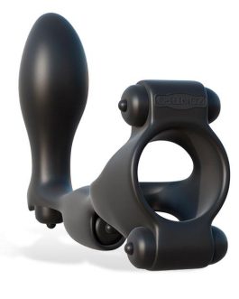 Pipedream 4-in-1 Cock Ring with Anal Plug