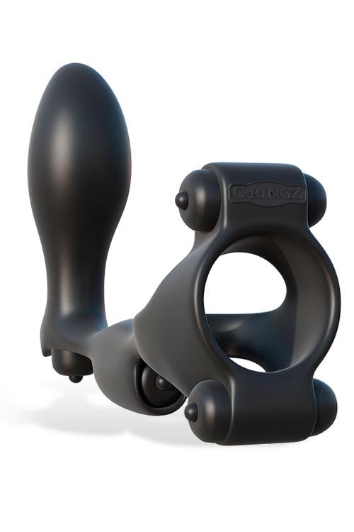 Pipedream 4-in-1 Cock Ring with Anal Plug