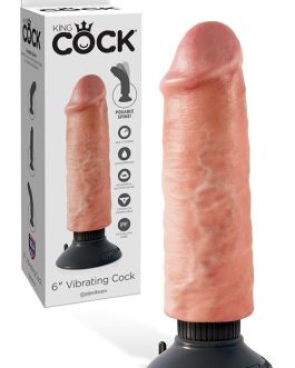 Pipedream 6″ Realistic Vibrating Cock with Removable Suction Cup Base