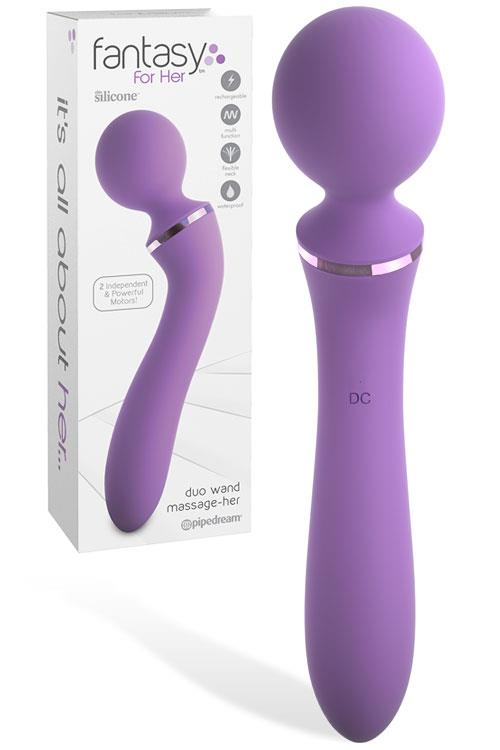 Pipedream Dual-Ended 7.7" Silicone Wand Vibrator