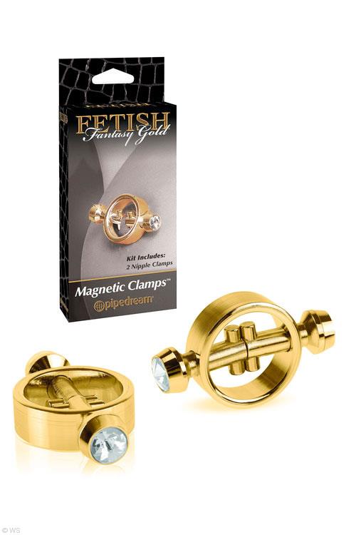 Pipedream Fetish Fantasy Gold Magnetic Clamps