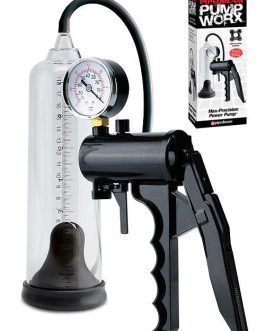 Pipedream Precision Pressure Gauge Penis Pump - Pistol Grip