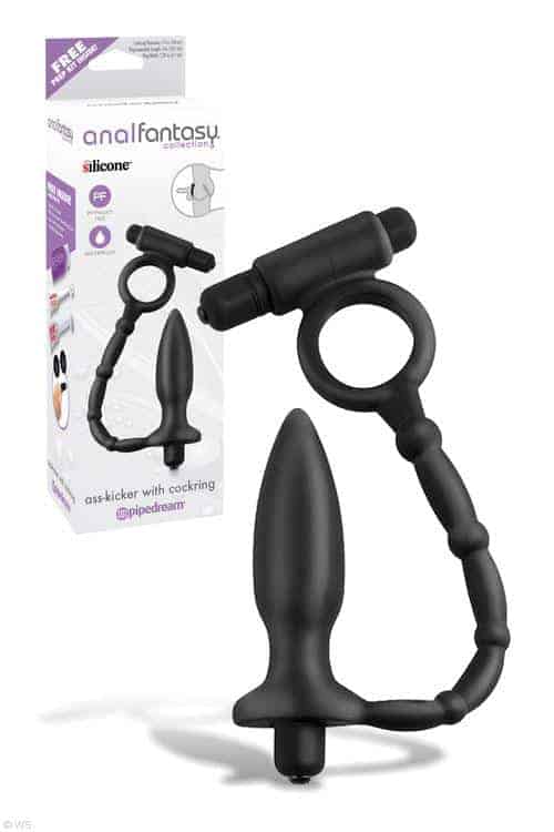 Pipedream Vibrating 4" Butt Plug With Cock Ring
