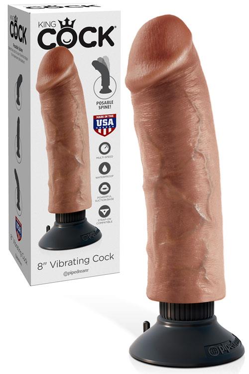 Pipedream Vibrating Bendable 8" Dong with Removable Suction Cup