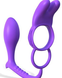 Pipedream Vibrating Rabbit Cock Ring with Anal Plug