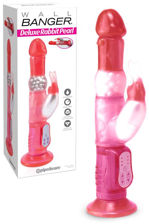 Pipedream Wall Banger Deluxe Rabbit Vibrator With Rotating Pearls