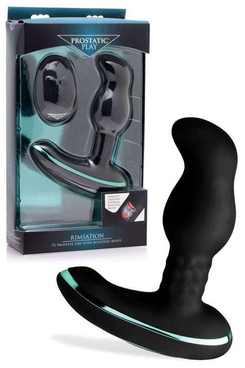 Prostatic Play USB-Rechargeable 6.5" Rimsation Prostate Vibe with Rotating Beads