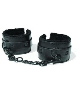 Sex & Mischief Vegan Leather & Fur Handcuffs