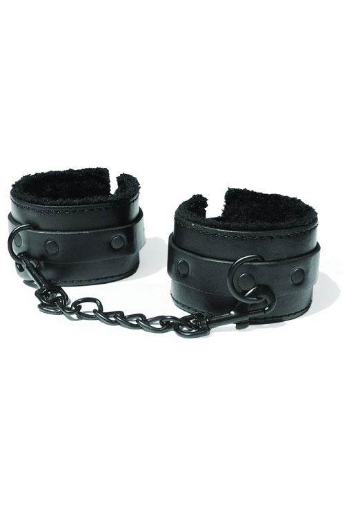 Sex & Mischief Vegan Leather & Fur Handcuffs