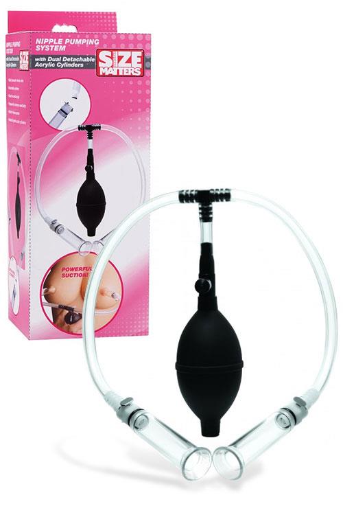 Size Matters Nipple Pump with Detachable Cylinders