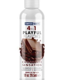 Swiss Navy 4-In-1 Playful Flavors Lubricant - Chocolate Sensation (118ml)