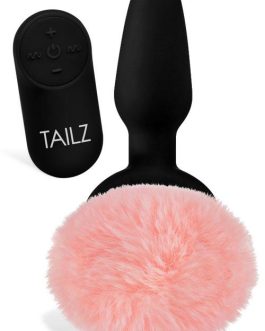 Tailz Vibrating Bunny Tail Butt Plug With Remote