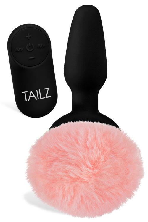 Tailz Vibrating Bunny Tail Butt Plug With Remote