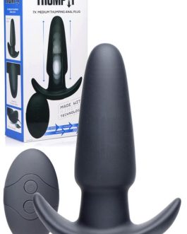 Thump-It 5.25″ Thumping Silicone Butt Plug