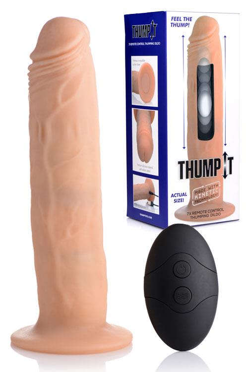 Thump-It Thumping 8.7" Silicone Dildo With Remote